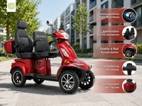 Econelo E-Seniorenmobil Vista Quarter-1L, Blei-Akku, 4-Rad, 1000 Watt, Komfort...