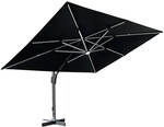Home Deluxe LED Sonnenschirm DIARO - 400 x 300 cm Ohne Schirmst&auml;nder