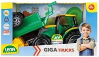 GIGA TRUCKS Traktor mit Schaufel und Anh&auml;nger, Schaukarton
