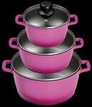 KING Aluguss Kochtopfset 3/6-teilig BERRY