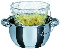 Frittiertopf mit Glasdeckel 22cm