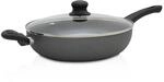 Karl Kr&uuml;ger - Aluminium Pfanne "Gourmet" mit Glasdeckel, 28 cm