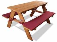 Coemo Kinder-Sitzgruppe Picknicktisch Spieltisch Holz