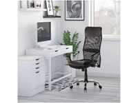 Bürostuhl ARTON 20 Kunstleder Home-Office Drehstuhl mit Netzrücken