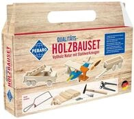 Pebaro Holzbauset im praktischen Tragegriff-Karton