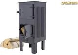 Markone Magnus Kaminofen mit Schamottstein GT7 schwarz Ofen f&uuml;r Terrasse, Garten,