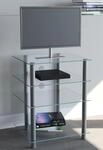 my media Hifi-M&ouml;bel Bilus Silber/Klarglas