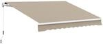 Markise Alu-Markise Aluminium-Gelenkarm-Markise 3x4m Sonnenschutz Balkon Beige