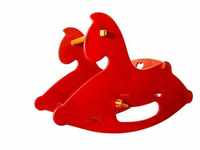 MOOVER Toys - Schaukelpferd aus Holz (rot) / rocking horse
