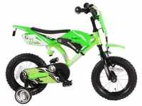 Motobike Kinderfahrrad - Jungen - 12 Zoll - Grün - 95% zusammengebaut