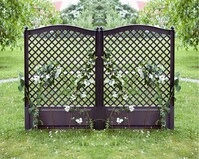 KHW Spalier 100 cm mit zwei Erdspie&szlig;en 2er Set, anthrazit