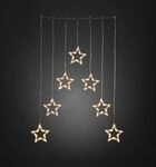 KONSTSMIDE LED Lichtervorhang mit 7 Sternensilhouetten 18 x 18,5 cm, 70...