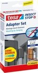 Fliegengitter Adapter-Set f&uuml;r ALU-T&uuml;ren, wei&szlig;
