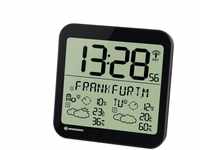 Bresser® MyTime Meteotime LCD Wetter-Wanduhr schwarz