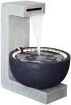 Runder Design-Gartenbrunnen mit LED&acute;s