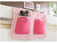 Bett-Tasche für Hoch- und Etagenbetten "rosa-pink"