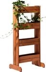 Vertikales Blumenbeet mit 4 Pflanzk&auml;sten