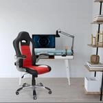 Chefsessel GAME SPORT Rot/Schwarz B&uuml;rostuhl, Armlehnen klappbar