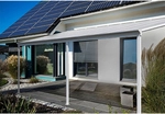 Terrassen&uuml;berdachung SOLIS mit UV-Schutz, ca. 495 x 303 x 226 / 278 cm &ndash; Wei&szlig;