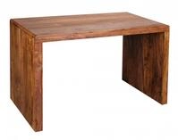 Design Natur Sheesham Massivholz Schreibtisch 120 x 60 x 76 cm