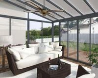 Canopia by Palram Wintergarten SanRemo 4X4.2 m in Grau