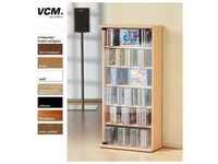 VCM CD/DVD Regal Vetro - schwarz