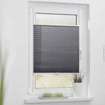 Lichtblick Plissee Klemmfix, ohne Bohren, verspannt - Grau, 60 cm x 130 cm (B x...