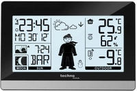 WS9612 moderne Wetterstation, schwarz