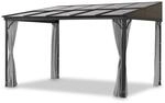 LECO Terrassen&uuml;berdachung Melanie mit Seitenteilen - ca. 400 x 300 x 266 cm,
