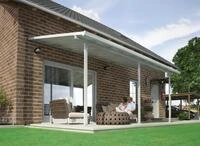 Terrassen&uuml;berdachung "FERIA" 3x5.4 wei&szlig;