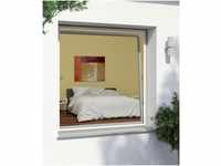 Powertec Alu-Insektenschutz Fenster Rahmen 130 x 150, Weiss