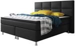 Boxspringbett Miami 180x200 cm Kunstleder Schwarz