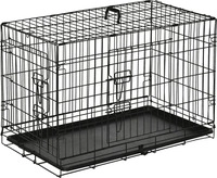 PawHut Hundek&auml;fig Transportk&auml;fig Drahtk&auml;fig mit Gitter Schwarz 76 x 46 x 52...