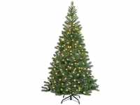 Weihnachtsbaum PE inkl Lichterkette + Ständer 140cm grün