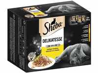 SHEBA® Portionsbeutel Mutlipack Delikatesse in Gelee Geflügel Variation 12 x 85g