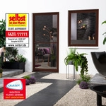 Aluminium Fliegengitterbausatz f&uuml;r Fenster SLIM, 130x150cm Braun