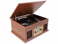 Karcher NO-036 Nostalgie Musikcenter aus Holz -Bluetooth Kompaktanlage mit