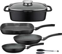 Pfannen-Set Gourmet Granit + Br&auml;ter 5-tlg.