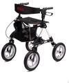 Alu Outdoor Rollator AT51031 inkl. Gehstockhalter