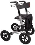 Alu Rollator AT51036 mit Luftbereifung inkl. Stockhalter