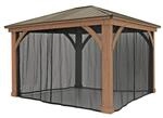 Westmann Premium Moskitonetz f&uuml;r Holzpavillon Yukon 14x12