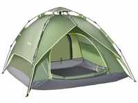 Doppelzelt Campingzelt Outdoorzelt Familienzelt Quick-Up-Zelt 2 Erwachsene + 1 Kind 4