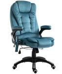 Vinsetto Massagesessel Chefsessel mit Massagefunktion Blau 68 x 72 x 110-120 cm