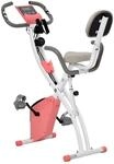 Heimtrainer 2-in-1 Fahrradtrainer LCD-Display klappbarer Hometrainer Trimmrad mit 8