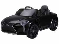 HOMCOM Kinderauto von Lexus Kinderfahrzeug Elektroauto mit MP3 Musik Schwarz