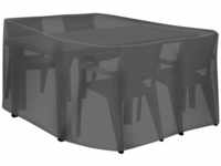 Tepro, Universal Abdeckhaube - Sitzgruppe rechteckig groß, schwarz