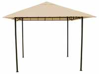 Antikpavillon Amalfi Flex 3 x 3 m Beige Gartenpavillon Partyzelt