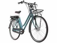 Alu E-City-Bike Damen 28'' Cantaloupe blau 36 V/10,4 Ah 3 Gänge