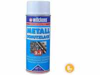Wilckens Metall-Schutzlack Spray 2in1 Weiß 6er Set
