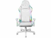 DELTACO LED Gaming Stuhl „GAMING RGB“, Kunstleder, weiß
